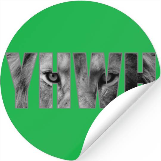 YHWH Yahweh God Lion Gift Stickers