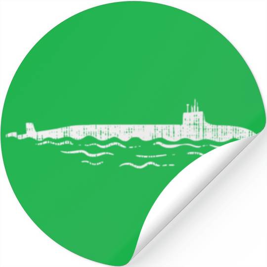 US Navy Submarine Vessel Vintage Submariner Stickers