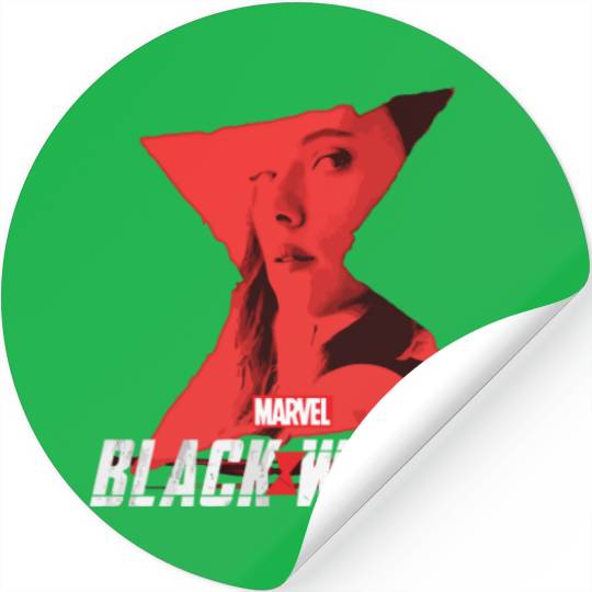 Marvel Black Widow Natasha Romanoff Hourglass Stickers