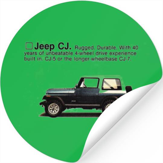jeep cj Stickers