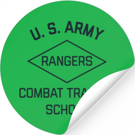 Us Army Ranger Combat Training School Ww2 Vintage Stickers