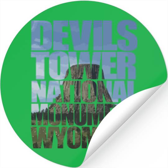 Devils Tower National Monument Wyoming Souvenir Stickers