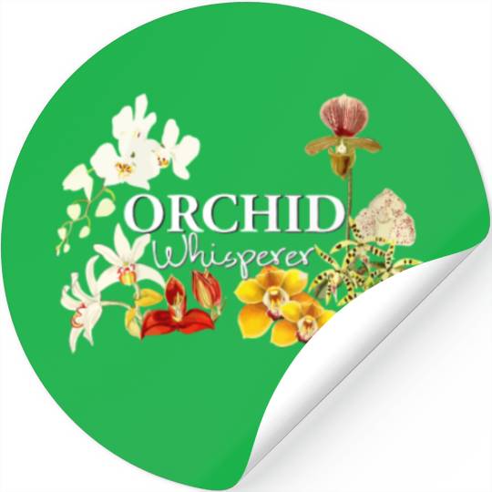Orchid Whisperer Stickers I Love Orchids Stickers