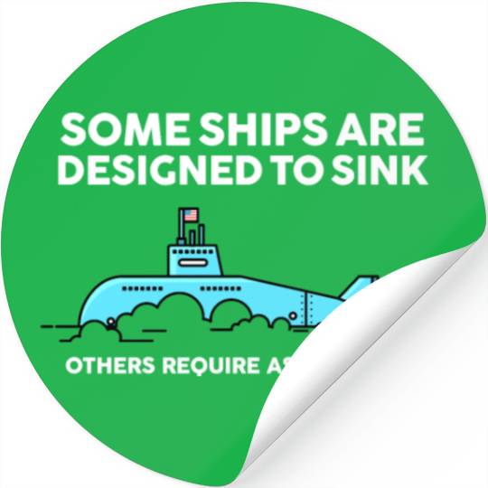 Military Submarine Veteran Gift US Submarine Sink Stickers