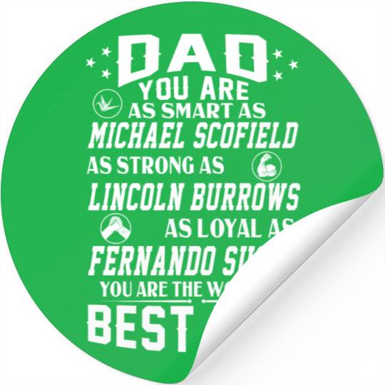 World's Best Dad Prison Break Dad Stickers