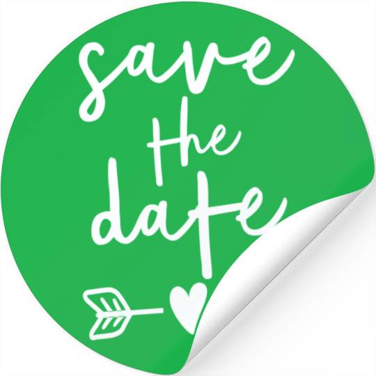 Bride Couple Engagement Save The Date Wedding Stickers