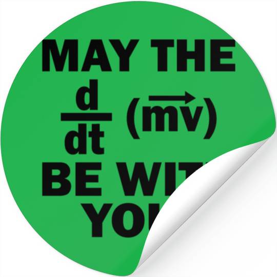 Force pulse physics physicist gift Stickers