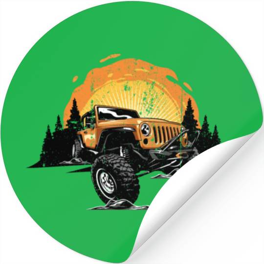 Jeep adventure Stickers