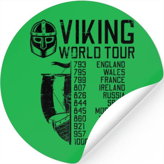 Viking World Tour Norse Mythology Gift Historical Stickers