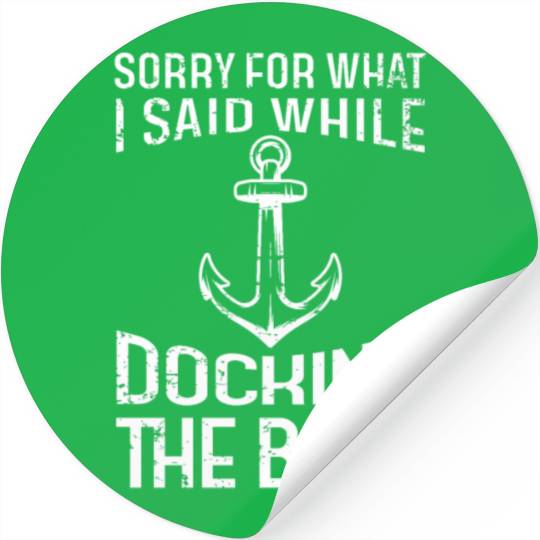 Swearing Captain Humor Sailing Boat Owner Stickers