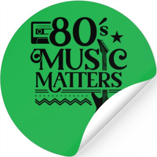 80s Music Matters Musician Stickers