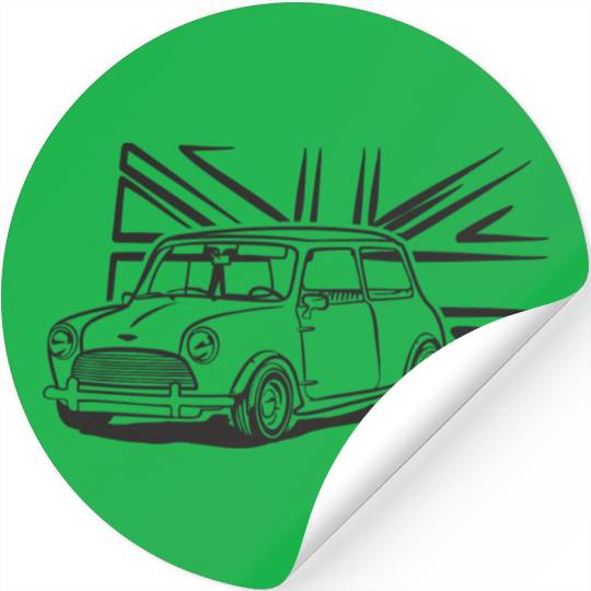 Austin MINI Cooper British flag Stickers