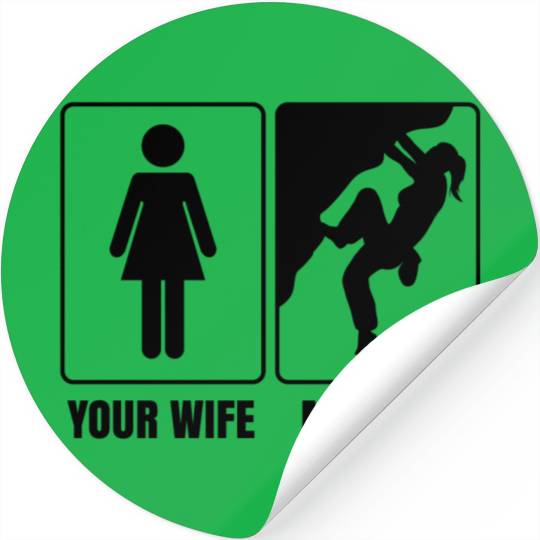 Rock Climbing Free Climber Saying Bouldering Stickers