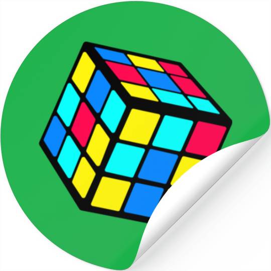 90s 80 Trendy Nostalgia Cube Stickers