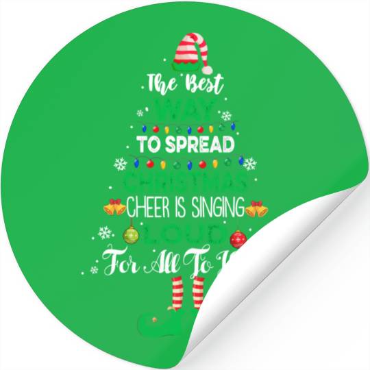 Elf Christmas Pajama The Best Way To Spread Christ Stickers
