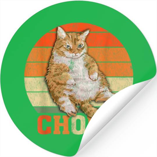Funny Overweight Chubby Chonk Cat Meme Memes Stickers
