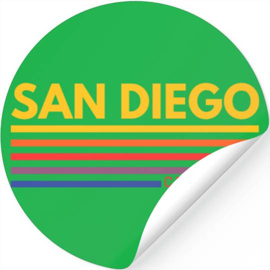 San Diego California Stickers