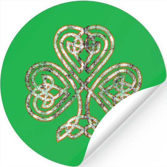 Celtic Knot Trinity Shamrock Irish Heritage Irelan Stickers
