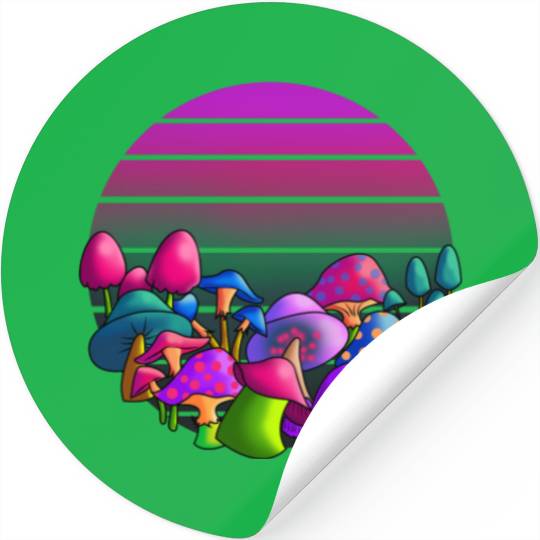 de and Seek Challenge Accepted Fungi Mushroom Stickers