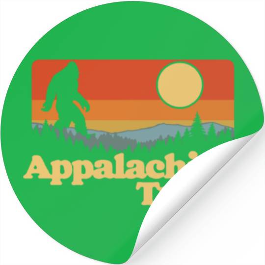 Appalachian Trail Bigfoot Outdoor Lover Vintage 80 Stickers