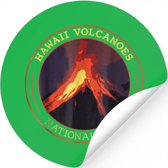 Hawaii Volcanoes National Park Stickers Camping H