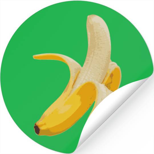 Big Yellow Banana - funny fruits and vegetables Stickers
