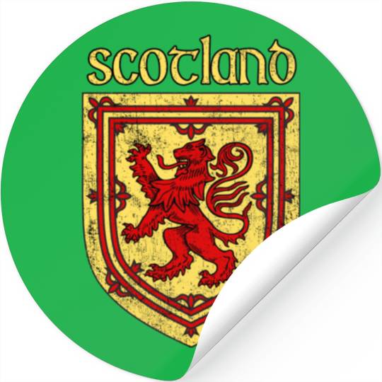Scotland Rugby Coat Of Arms Scottish Rampant Lion Stickers