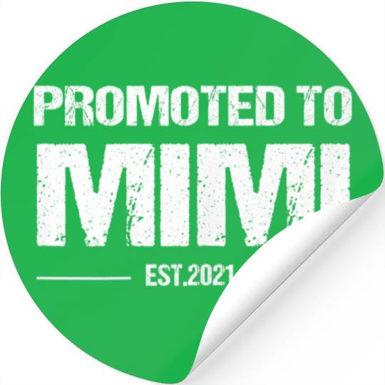 Womens Promoted To Mimi Est 2021 Mommy Mothers Day Stickers