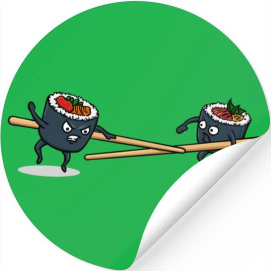 Japanese Cuisine Rice Sushi Meal Sticks Stickers
