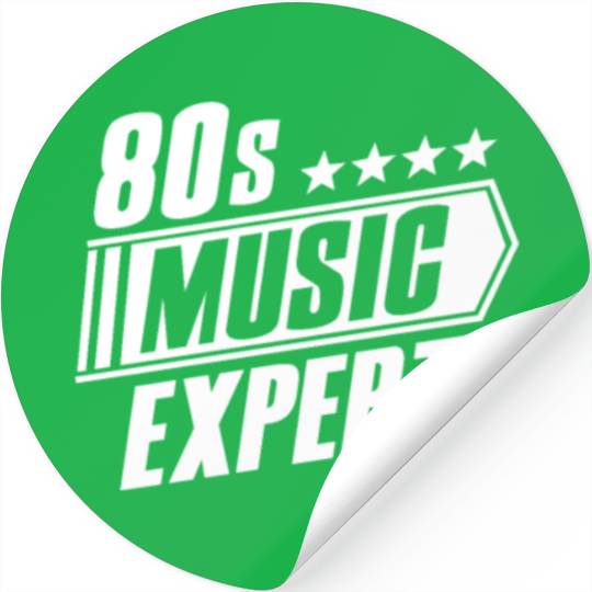 80s Music Expert Listening Lover Funny Musician Stickers