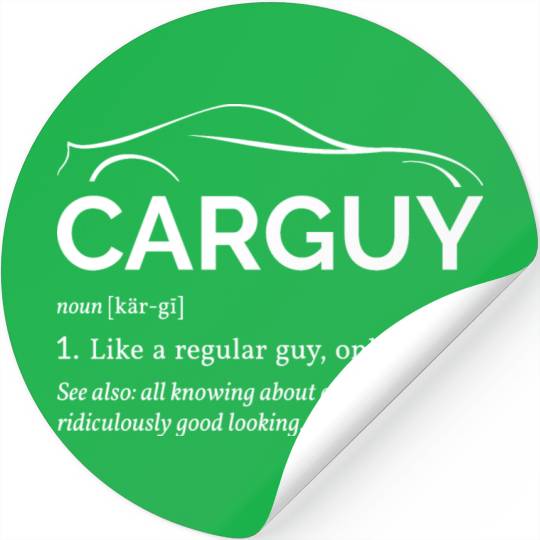 Car Guy Definition I - Cool Car Stickers