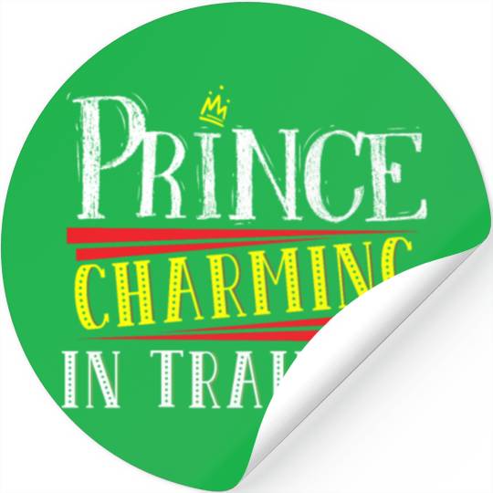 Prince Charming In Training Crown King Queen Stickers