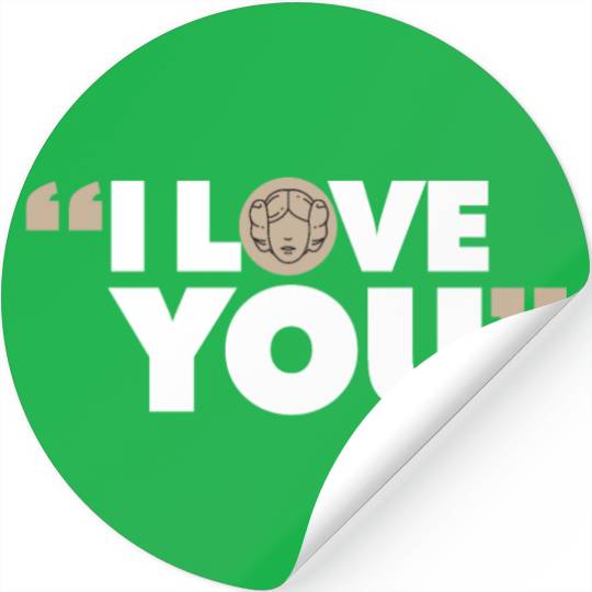 "I Love You" – Matching Couple Stickers