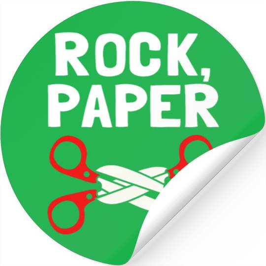 Rock Paper Scissors Lesbian LGBT LGBTQ Stickers