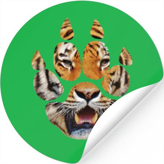Tiger paw Stickers