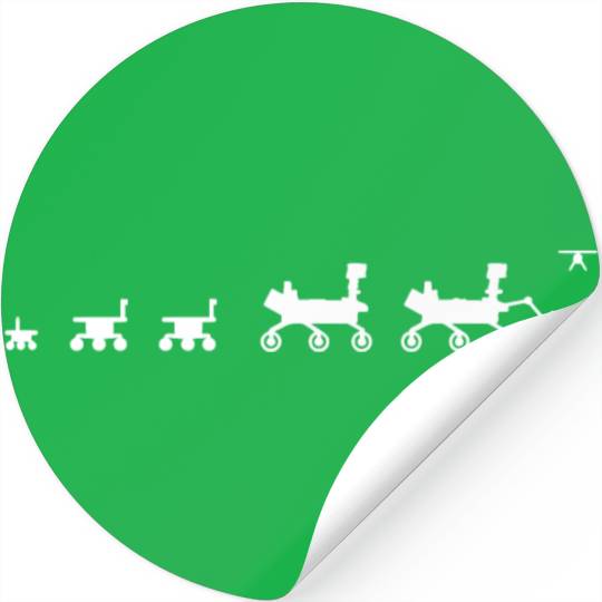 Mars Rover Generation Evolution Stickers