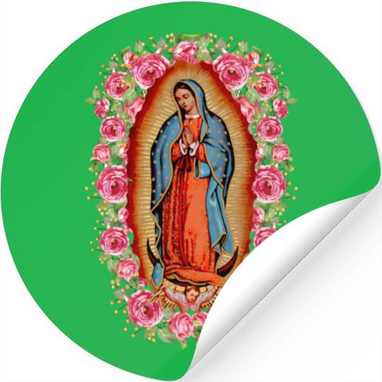Our Lady Virgen De Guadalupe Virgin Mary Stickers
