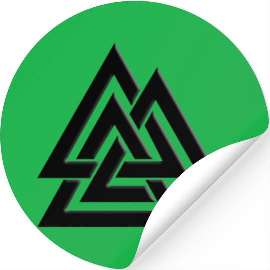 Valknut Pagan Viking Germanic Triangles Symbol Stickers