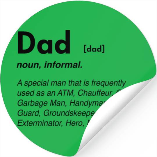 Funny dad definition Stickers