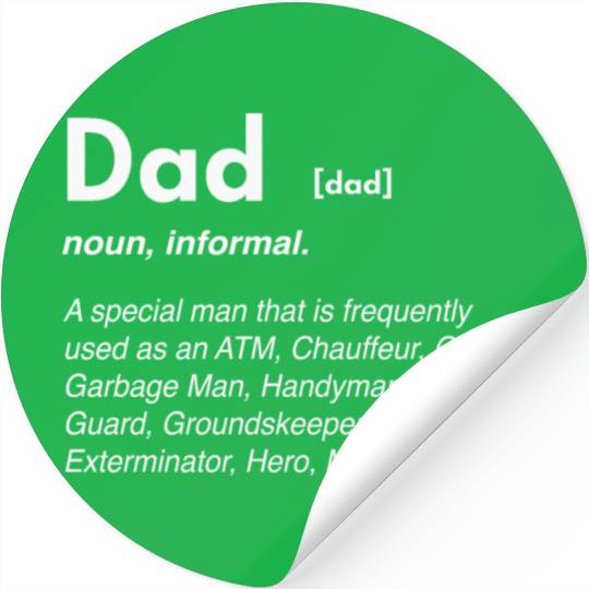 Funny dad definition Stickers