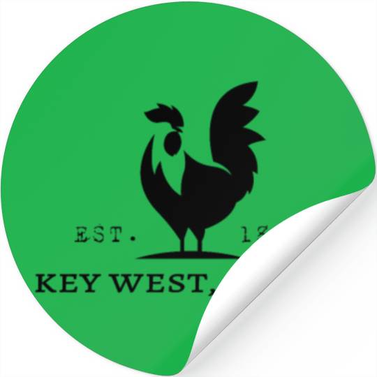 Key West Fl Usa Rooster Stickers