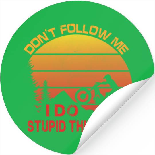 Trial Motorcycle Saying Stickers