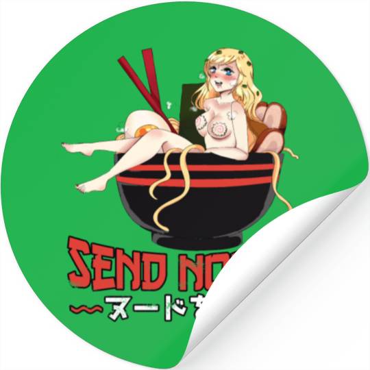 Send Noods Waifu Material Ramen Noodles Gift Stickers