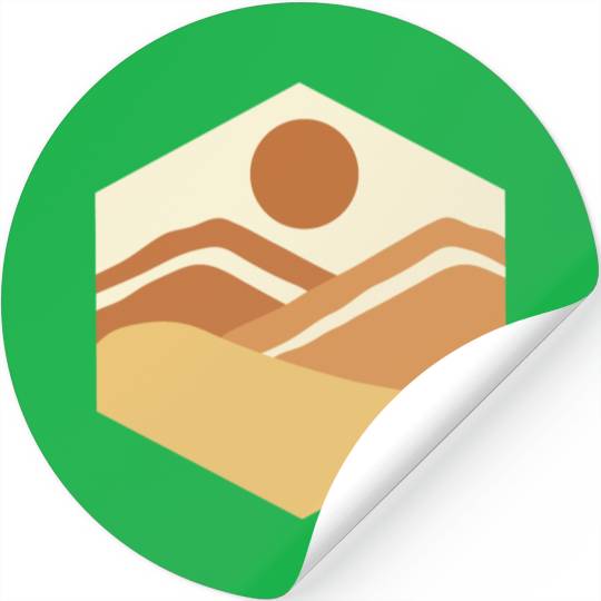 Hexagonal Earth Stickers