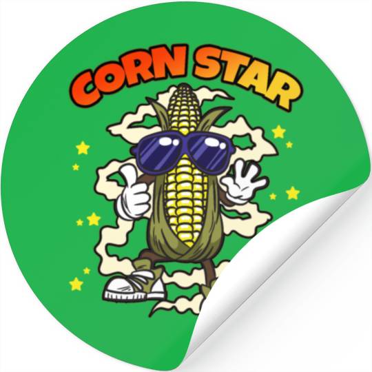 Corn Star Stickers