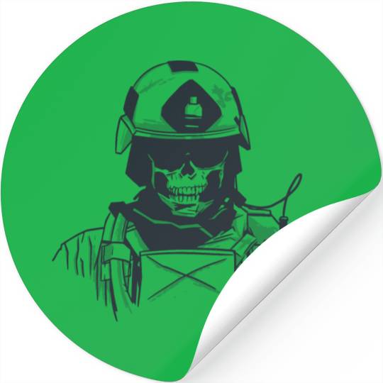 Special Forces Skull Stickers