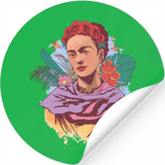FRIDA KAHLO COLOR PORTRAIT Stickers