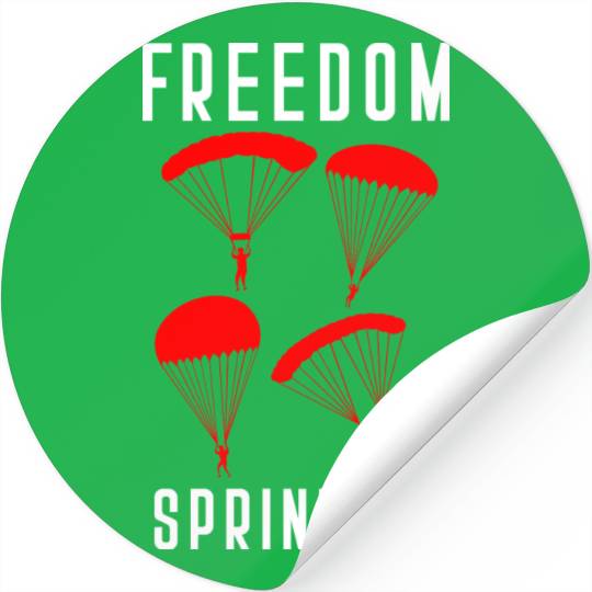 Paratrooper Freedom Sprinkles Airborne Military So Stickers