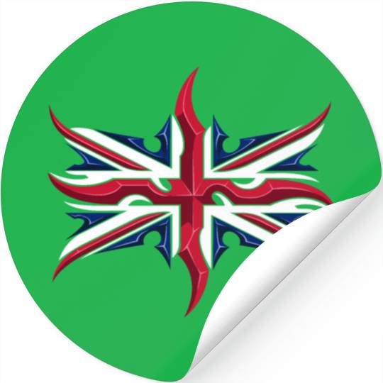 Union Jack British Flag Resistance Style Stickers