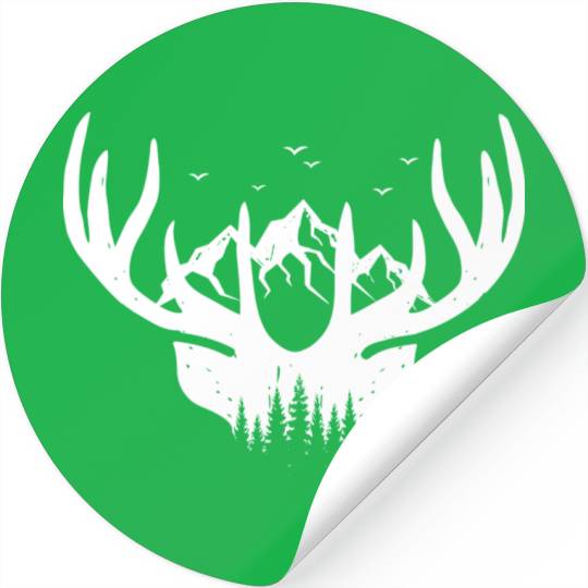 Deer hunting hunter antler deer hunter forest Stickers